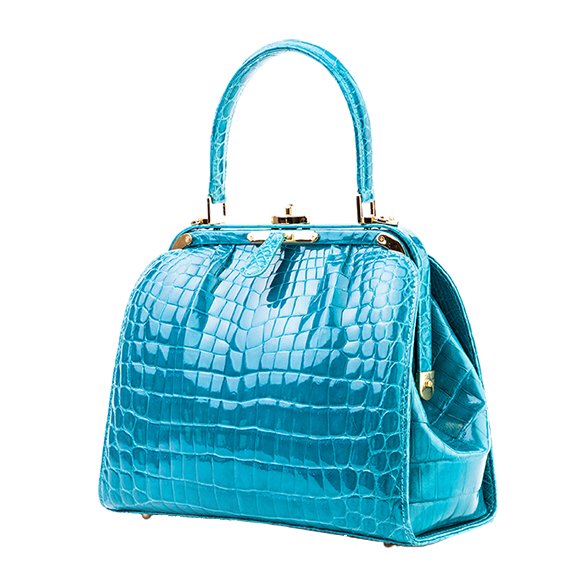 Classic Mademoiselle Handbag - MANDARIN REPTILE