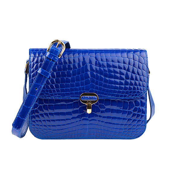 Triomphe Handbag - MANDARIN REPTILE